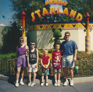 John and family at Disney